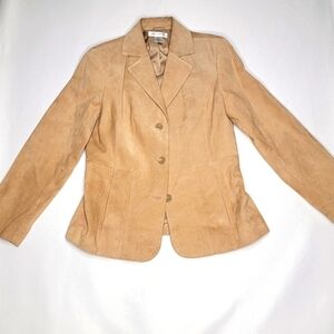 Preston and York‎ Suede Leather Jacket Size Medium